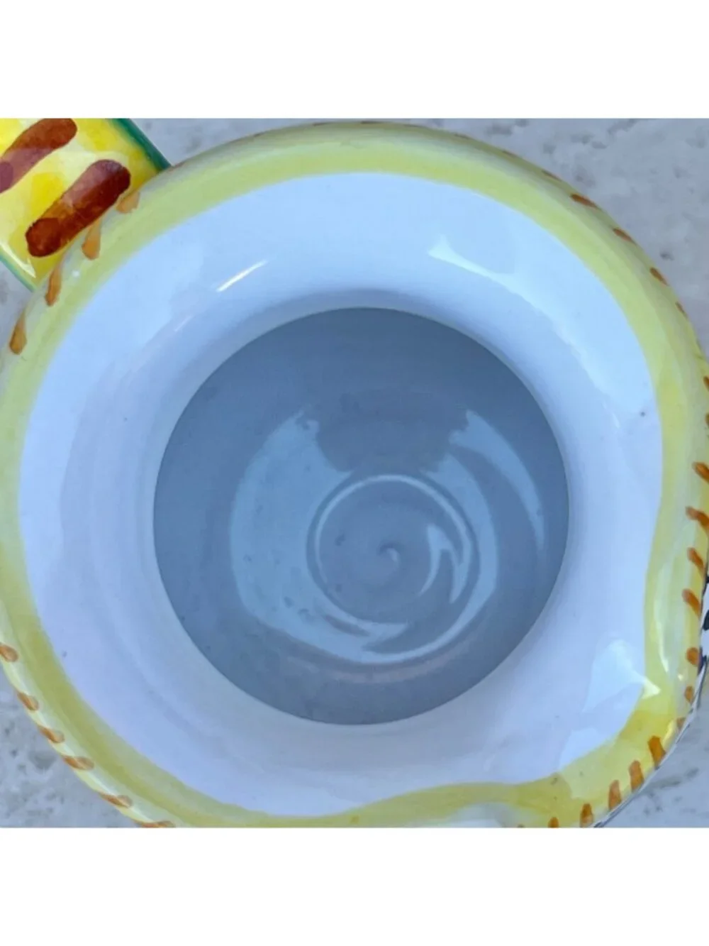 Signed S. Gimignano Hand-Painted Italy Sugar Bowl Creamer Tray Raphaellesco
